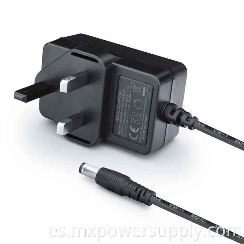 24W Series UK plug power adapter 